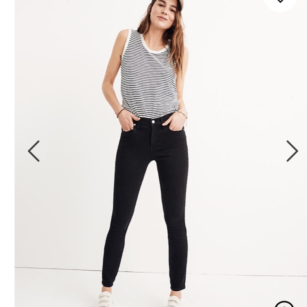 Madewell High Riser Skinny in Black